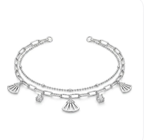 Gümüş Rengi Charm Bileklik